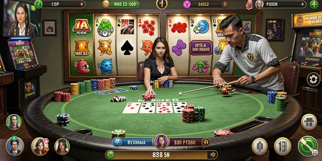 Berbagai jenis permainan yang tersedia di LUCUBET.