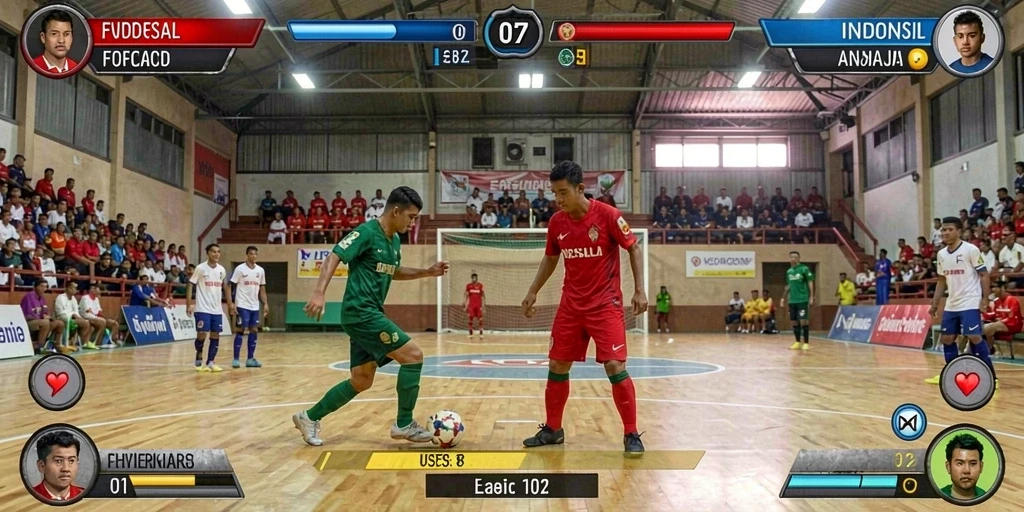 Desain grafis yang cerah dan penuh warna.