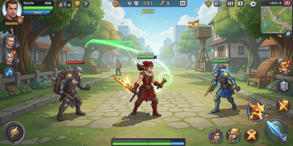 Aktivitas dalam game yang penuh tantangan dan seru.